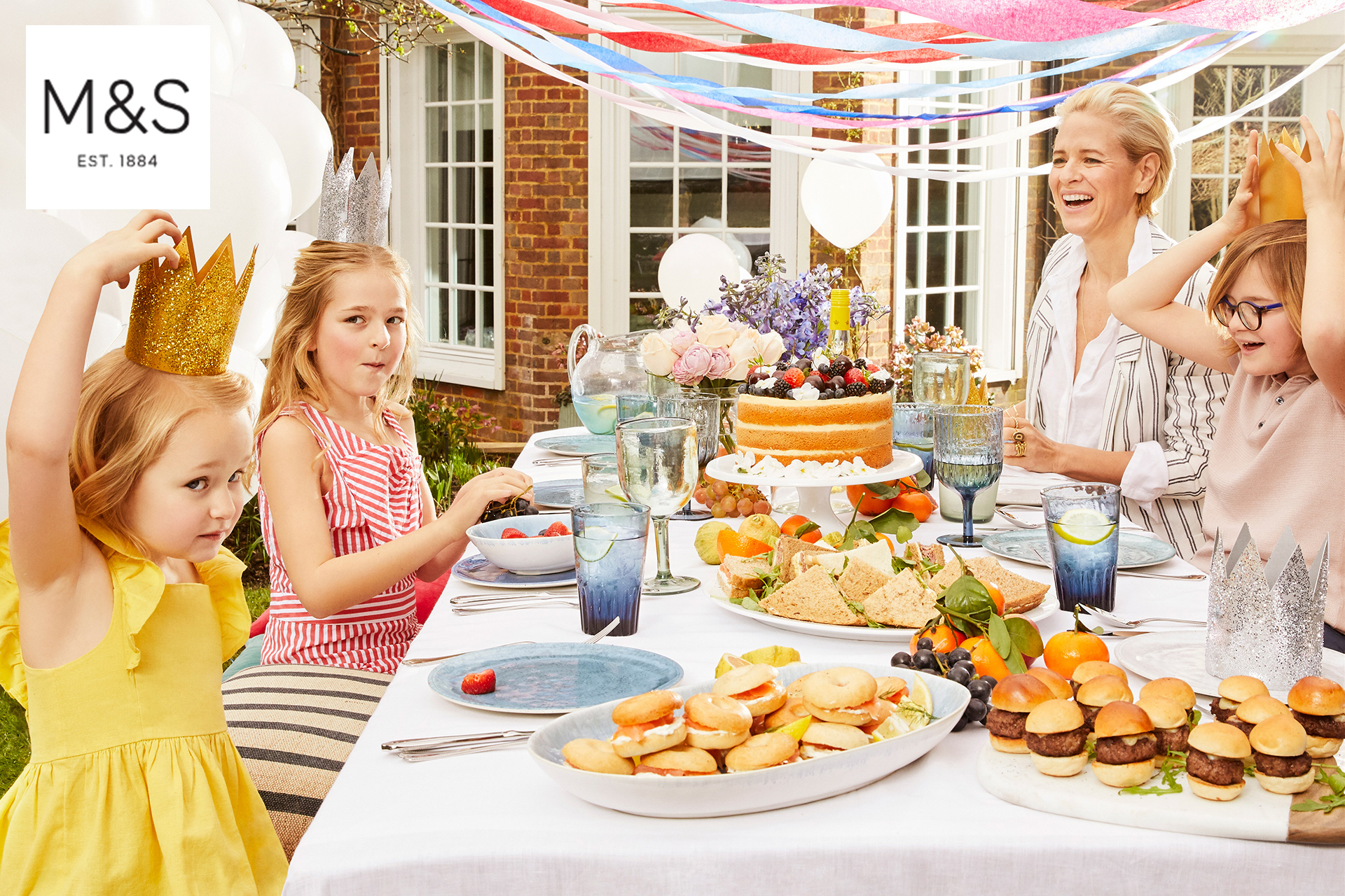 Marks and Spencers kids fashion garden party 3