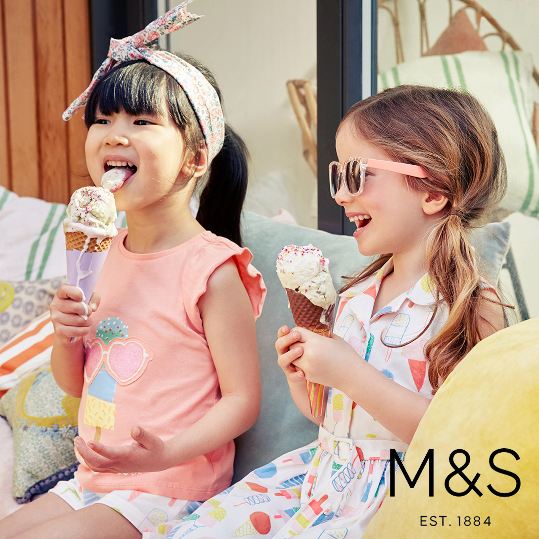 Marks and Spencers kids fashion ice cream