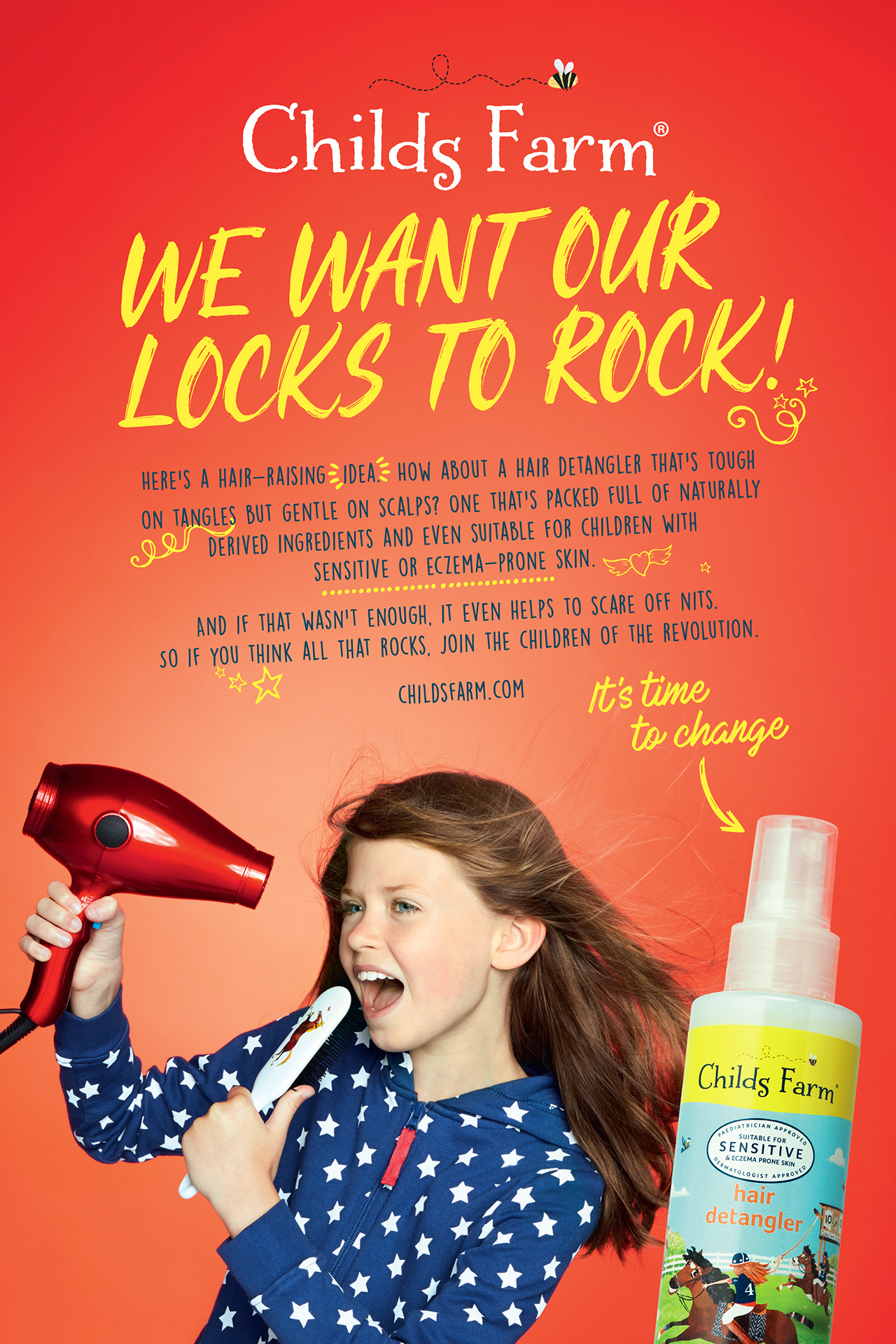 Childs Farm  Advert LOCKS TO ROCK