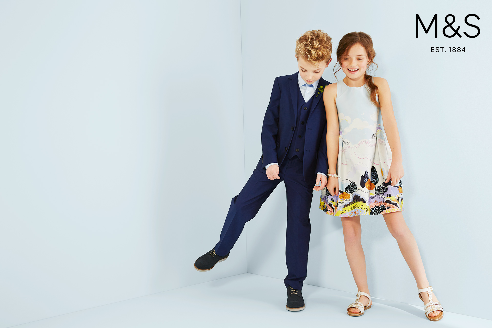Marks and Spencers kids fashion wedding campaign SS 4