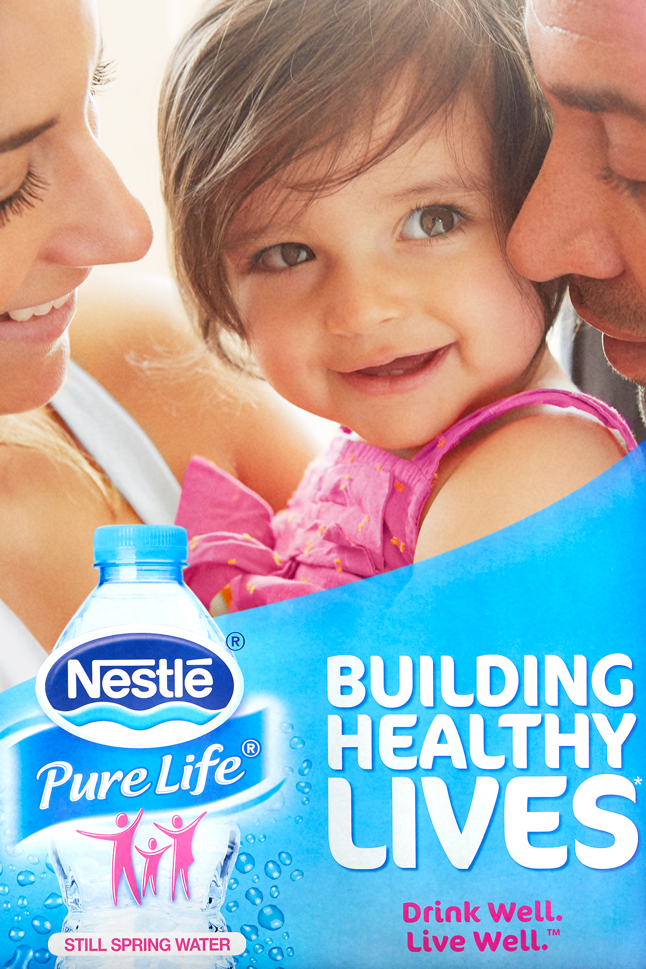Nestle family bonding together with young toddler