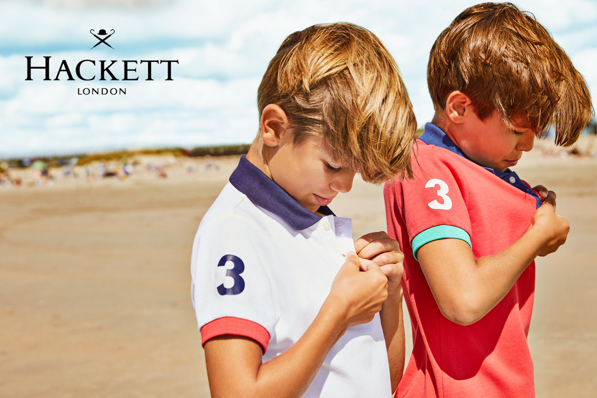 Hackett boys kids fashion campaign Spring Summer beach 2