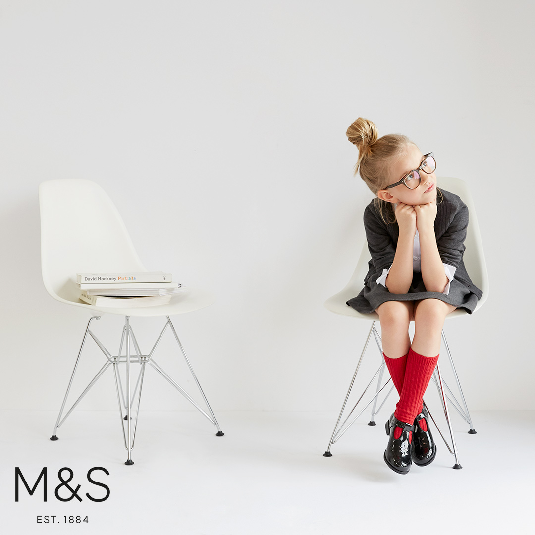 Marks and Spencers kids fashion school
